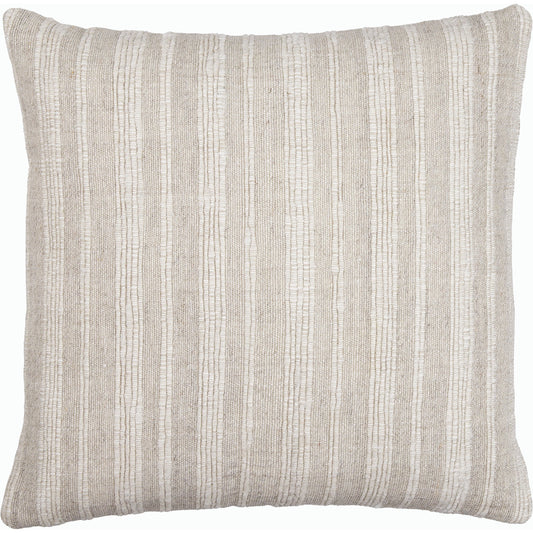 Vermont Pillow - 481785 by Surya in taupe, ivory. Made from linen, cotton in a modern style.