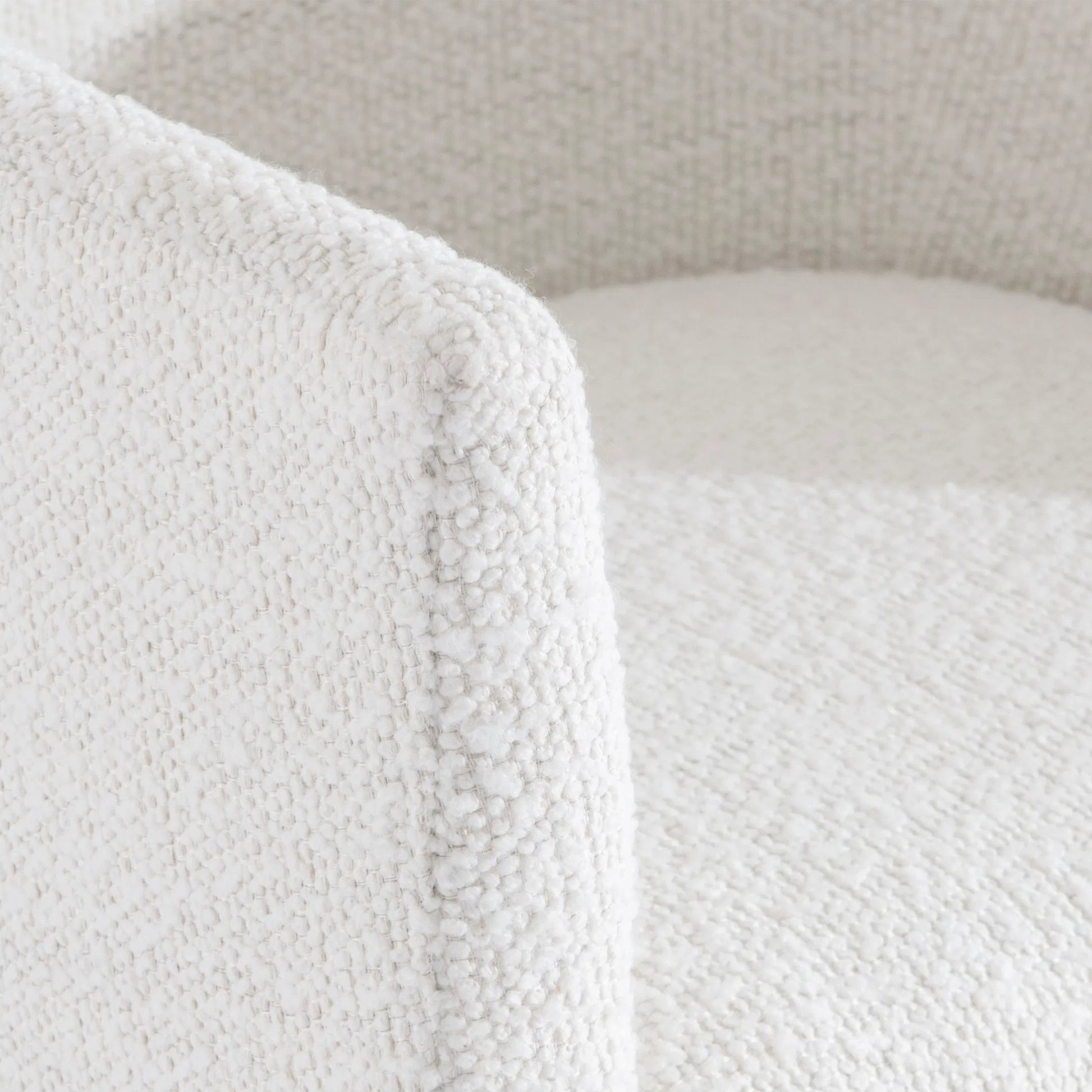 Outline White Arm Chair by Bernhardt in cassel. Made from wood, fabric in a transitional style.