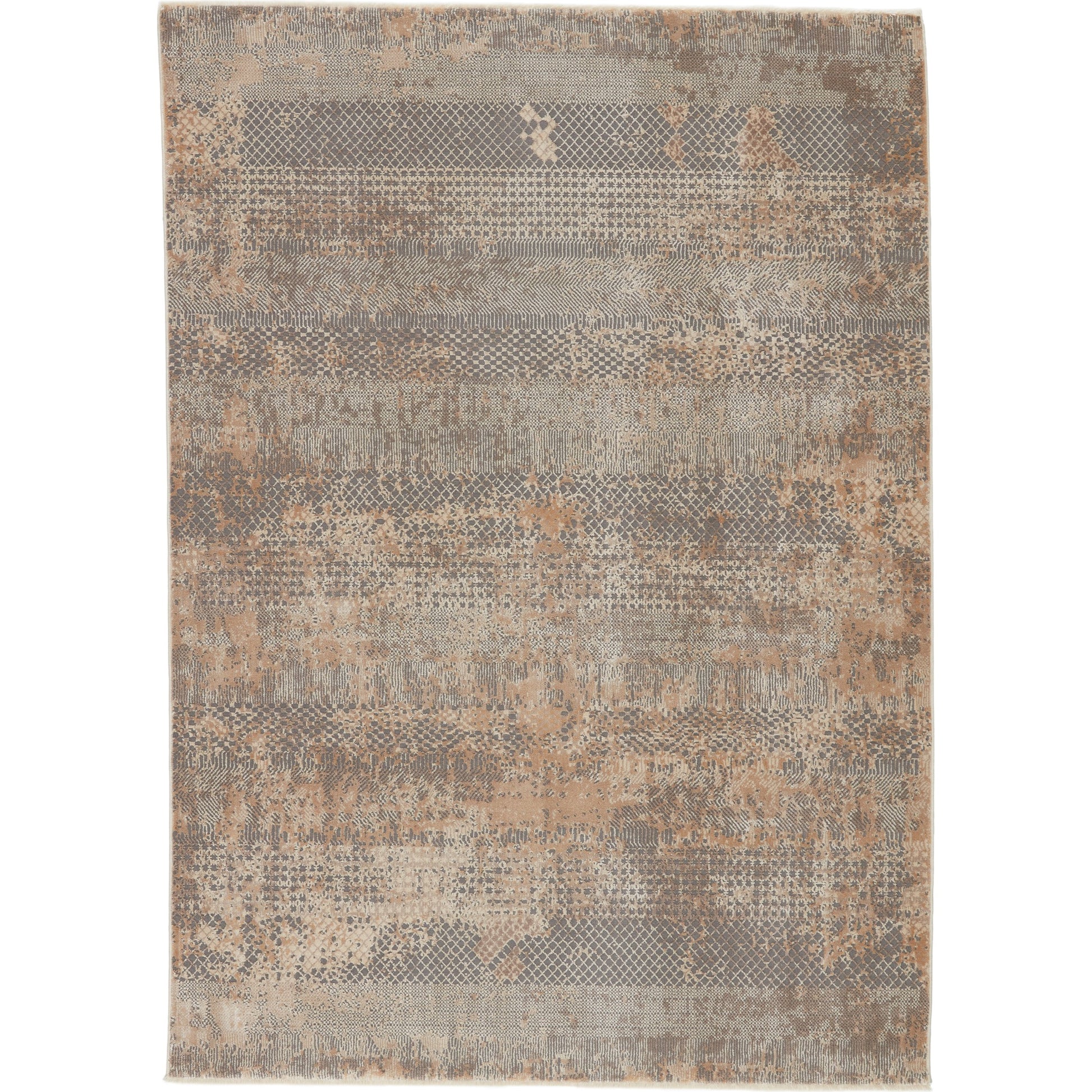 Vienne VNE11 Rug by Jaipur Living in gray, tan. Made from 53% polyester 47% viscose in a unique style.