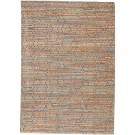 Vienne VNE12 Rug by Jaipur Living in tan, gray. Made from 53% polyester 47% viscose in a unique style.