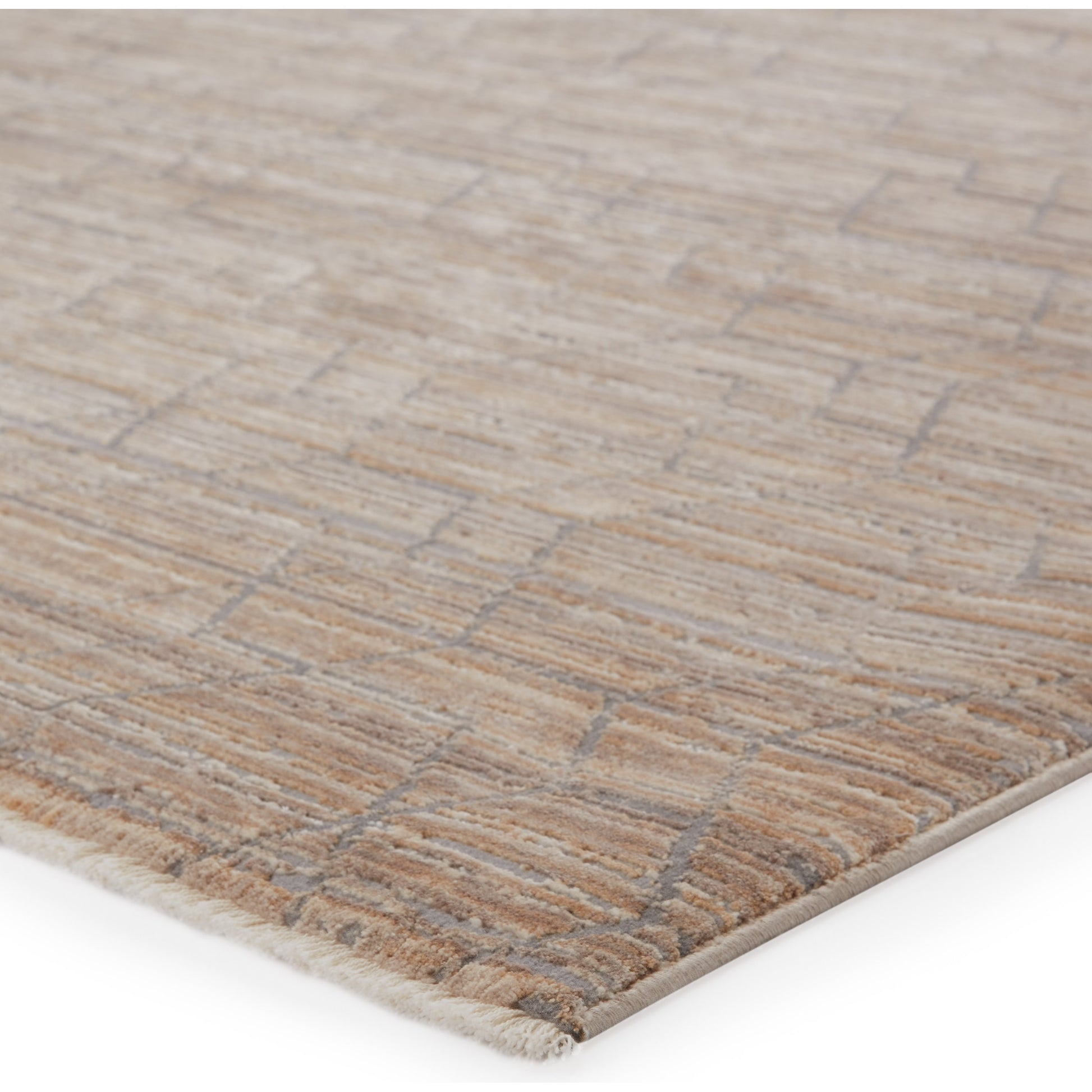 Vienne VNE12 Rug by Jaipur Living in tan, gray. Made from 53% polyester 47% viscose in a unique style.