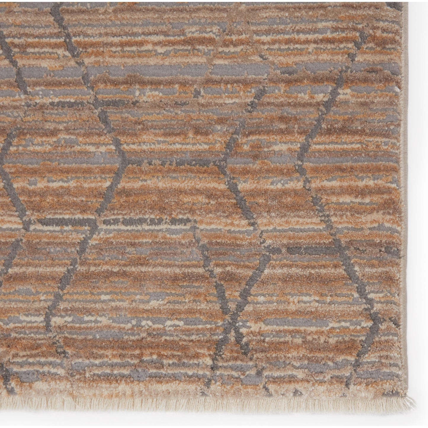 002 SI-1750484,SI-1750485,SI-1750486,SI-1750487,SI-2386521 | Primary Silo | Vienne VNE12 Rug by Jaipur Living in tan, gray. Made from 53% polyester 47% viscose in a unique style.