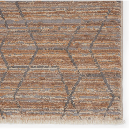 Vienne VNE12 Rug by Jaipur Living in tan, gray. Made from 53% polyester 47% viscose in a unique style.
