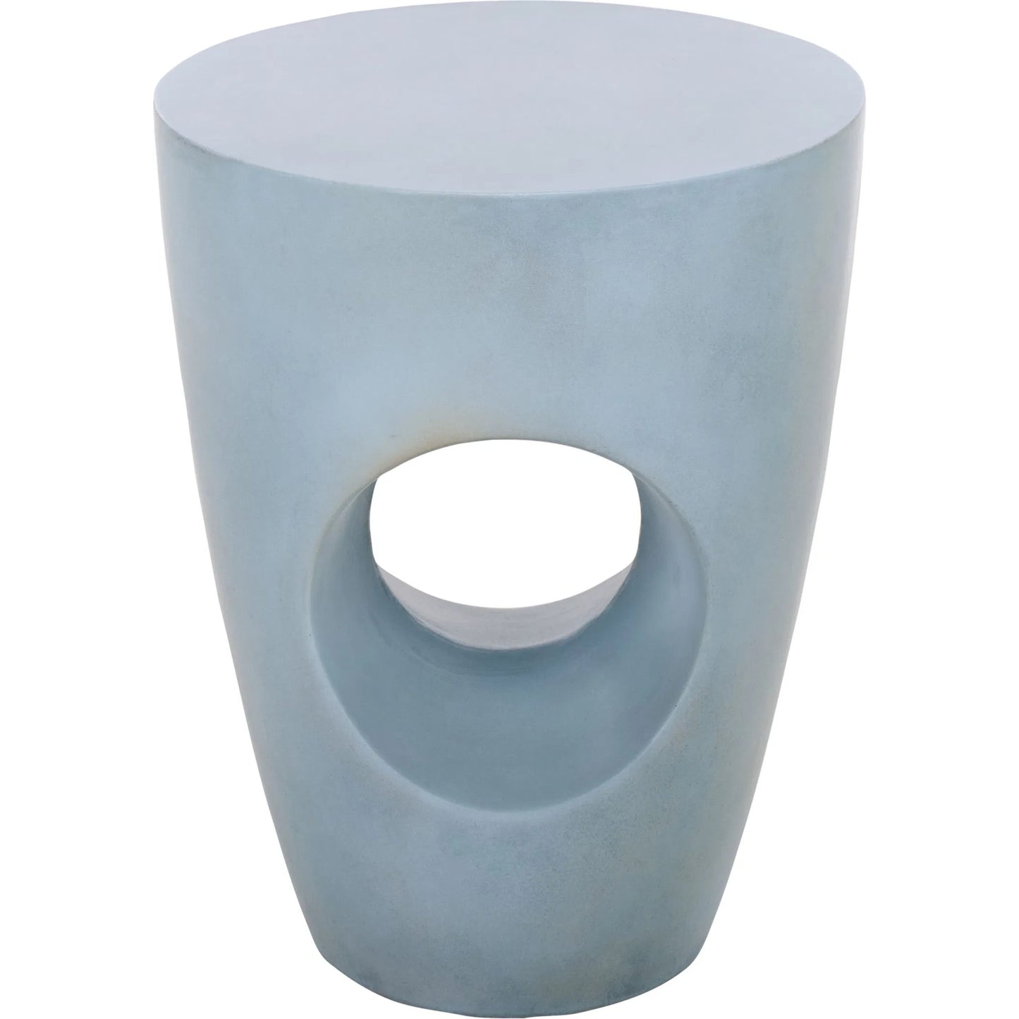 000 SI-2630271 | Additional Silo | Allegan Accent Stool by HedgeApple Essentials in powder blue. Made from concrete in a unique style.