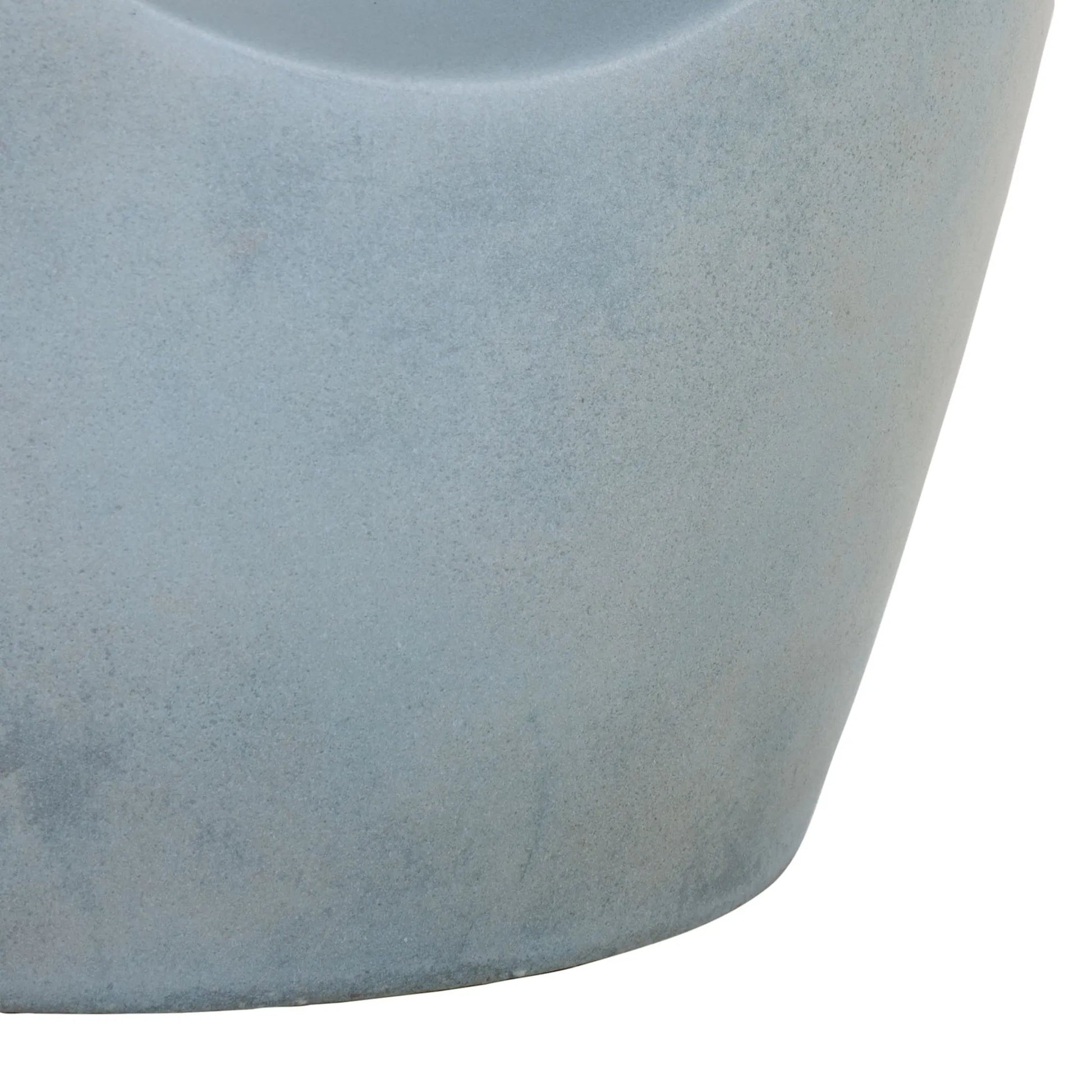 Allegan Accent Stool by HedgeApple Essentials in powder blue. Made from concrete in a unique style.