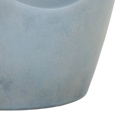 Allegan Accent Stool by HedgeApple Essentials in powder blue. Made from concrete in a unique style.