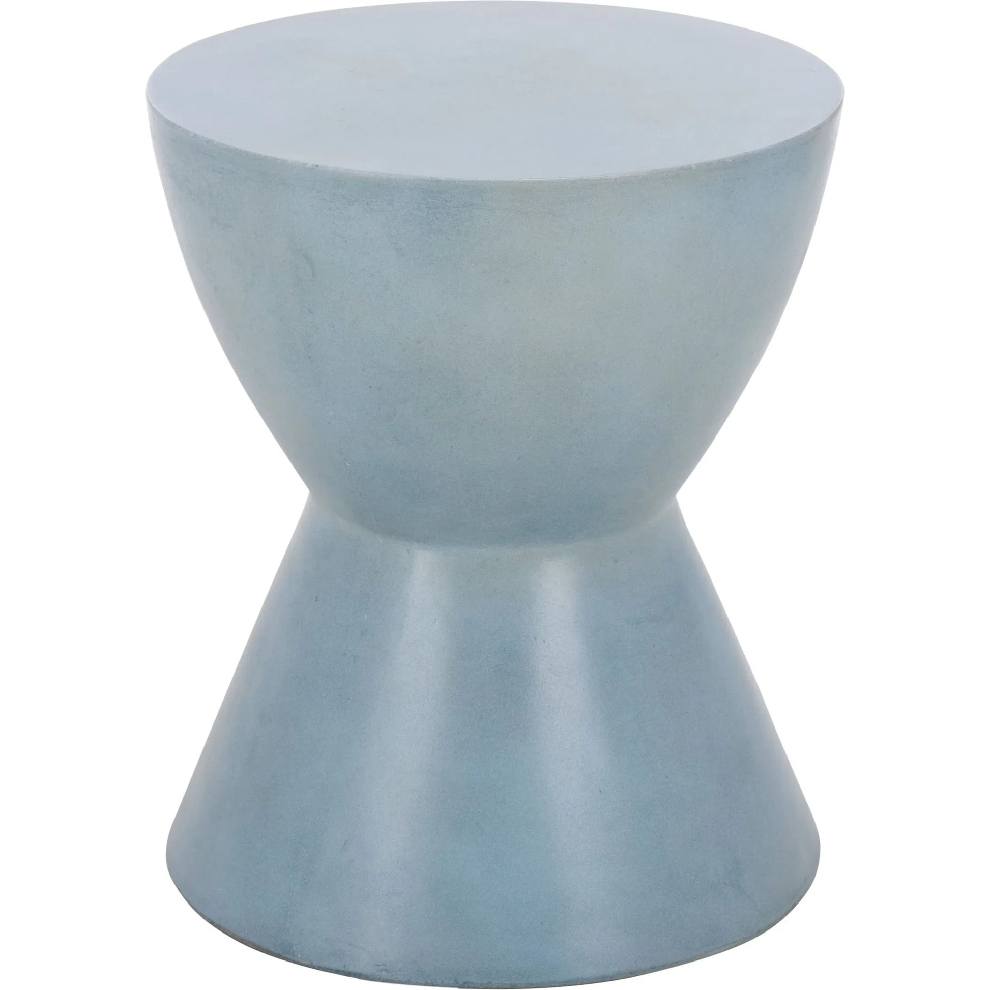 Hillsborough Accent Stool by HedgeApple Essentials in powder blue. Made from concrete in a unique style.