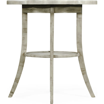 Casual Accents Country Walnut Quatrefoil Accent Table by Jonathan Charles. Made from acacia in a traditional style.