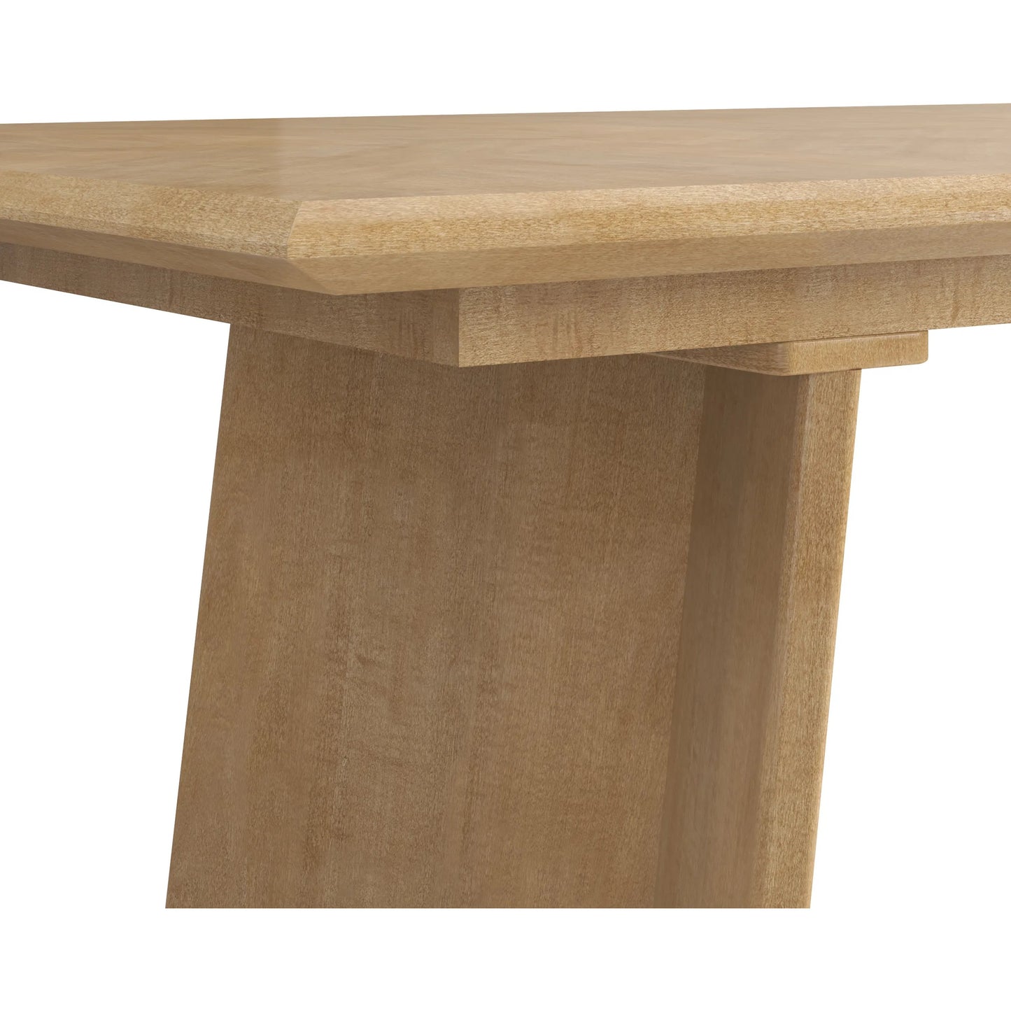 003 SI-2447951 | Closeup | Loft Rectangular Dining Table by A.R.T. Furniture in natural maple. Made from poplar, rubberwood, figured maple veneer in a transitional style.