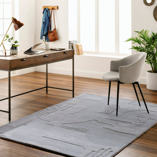 Vilnius Rug - 31487 by Surya in sage. Made from main: 70% wool, main: 30% viscose in a unique style.