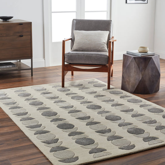 Vilnius Rug - 31488 by Surya in light beige, taupe, charcoal. Made from main: 70% wool, main: 30% viscose in a unique style.