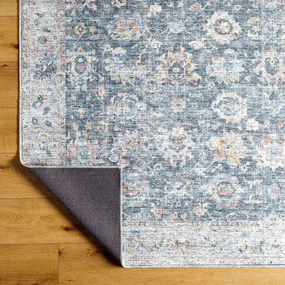 Vinny Rug - 487083 by Livabliss in black, denim, rust, pale blue, grass green, dark brown. Made from face: 100% chenille-polyester, warp: 97% cotton, 3% polyester in a unique style.