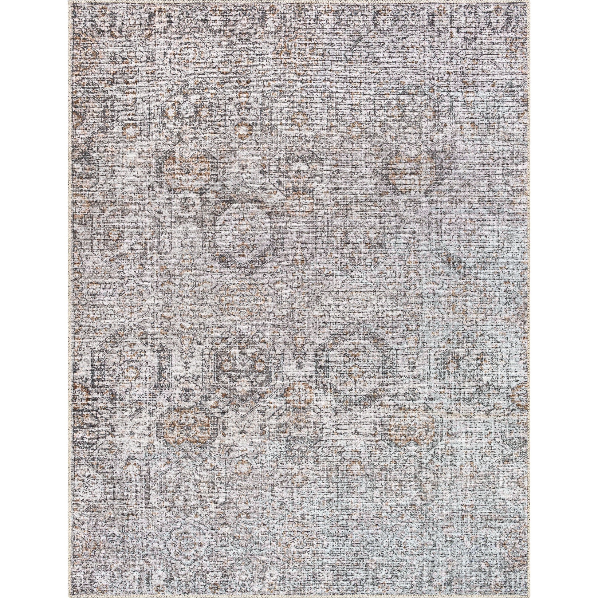 Vinny VNY-2309 Rug by Livabliss in light gray, black, amber, light beige, gray, white. Made from face: 100% chenille-polyester, warp: 97% cotton, 3% polyester in a unique style.