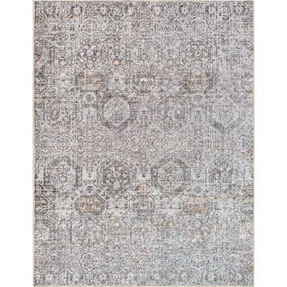 Vinny VNY-2309 Rug by Livabliss in light gray, black, amber, light beige, gray, white. Made from face: 100% chenille-polyester, warp: 97% cotton, 3% polyester in a unique style.
