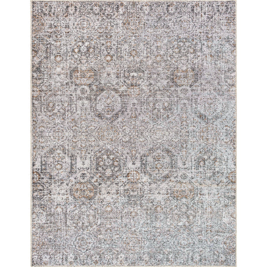 Vinny Rug - 487099 by Livabliss in light gray, black, amber, light beige, gray, white. Made from face: 100% chenille-polyester, warp: 97% cotton, 3% polyester in a unique style.
