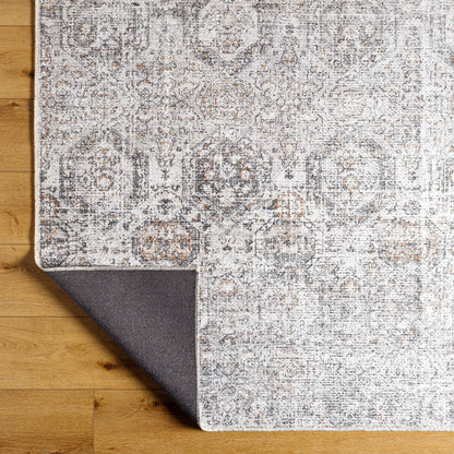 Vinny Rug - 487099 by Livabliss in light gray, black, amber, light beige, gray, white. Made from face: 100% chenille-polyester, warp: 97% cotton, 3% polyester in a unique style.