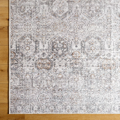 Vinny Rug - 487099 by Livabliss in light gray, black, amber, light beige, gray, white. Made from face: 100% chenille-polyester, warp: 97% cotton, 3% polyester in a unique style.