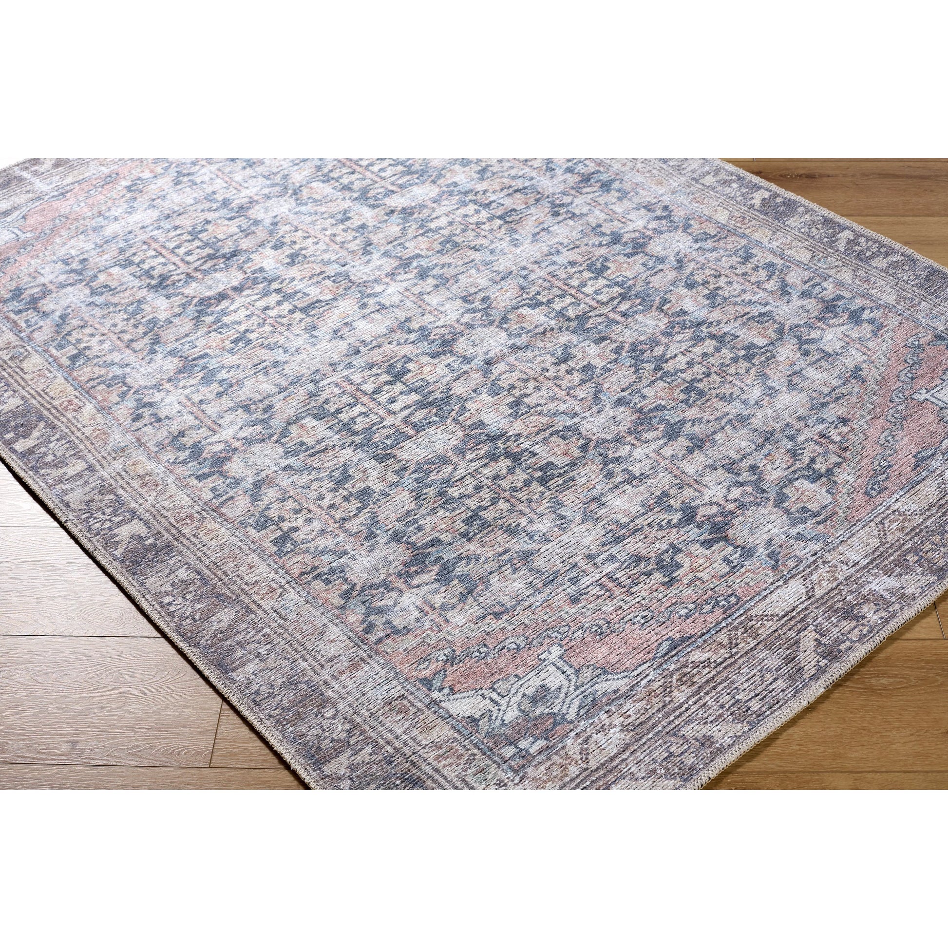 Vinny 533595 Rug by Livabliss in black, cream, brown, dark brown, blue, beige. Made from polyester in a unique style.