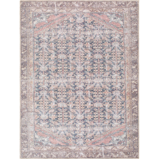 Vinny 533595 Rug by Livabliss in black, cream, brown, dark brown, blue, beige. Made from polyester in a unique style.