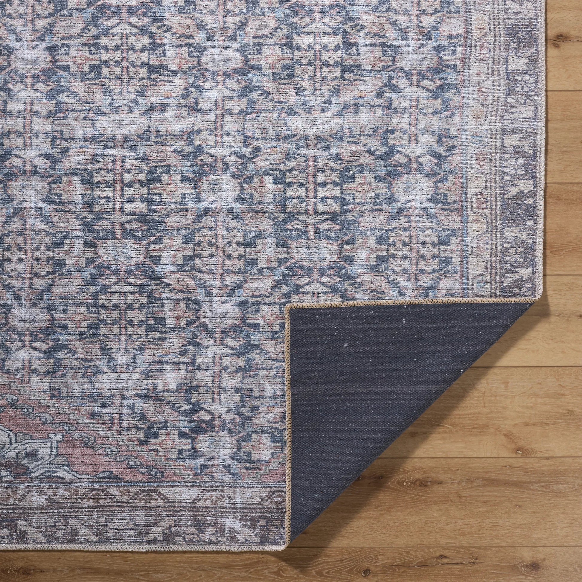 Vinny 533595 Rug by Livabliss in black, cream, brown, dark brown, blue, beige. Made from polyester in a unique style.
