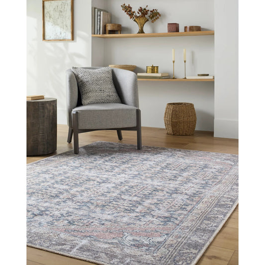 Vinny 533595 Rug by Livabliss in black, cream, brown, dark brown, blue, beige. Made from polyester in a unique style.