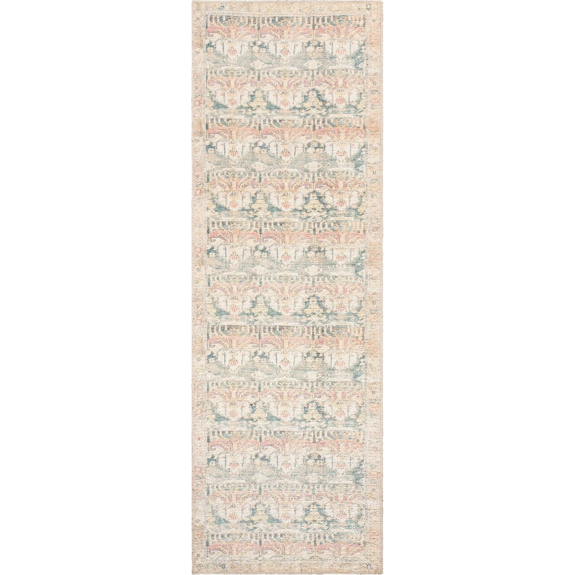 Vinny 533611 Rug by Livabliss in medium green, cream, tan, rust, orange. Made from polyester in a unique style.