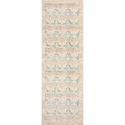 Vinny 533611 Rug by Livabliss in medium green, cream, tan, rust, orange. Made from polyester in a unique style.
