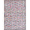Red, Pink, Cream, Mustard, Brown, Aqua / 2' x 2'11"