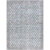 Medium Green, Seafoam, Cream, Light Blue, Black, Mustard / 2' x 2'11"