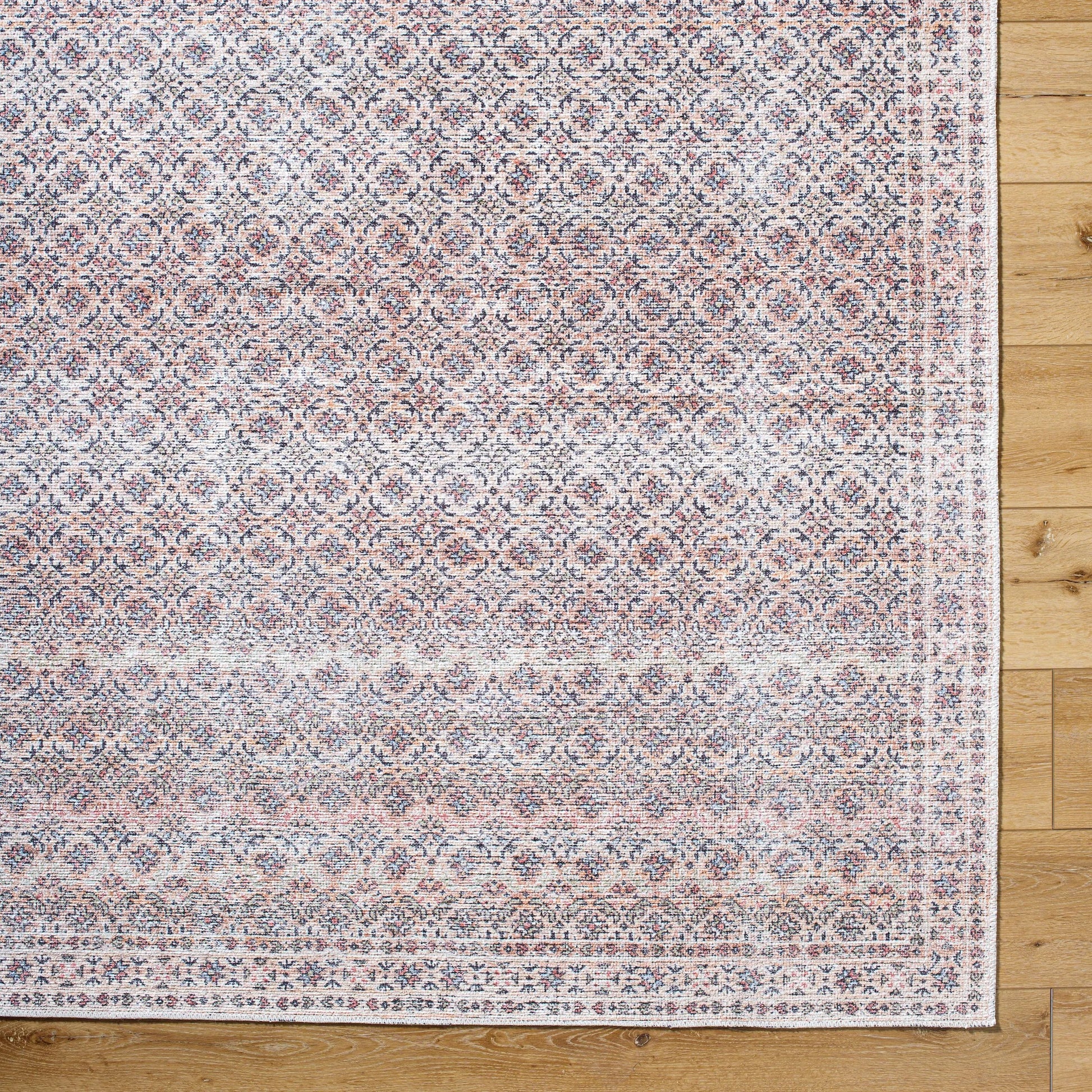 Vinny Rug - 533642 by Livabliss in beige, charcoal, gray, cream, burnt orange. Made from polyester in a unique style.