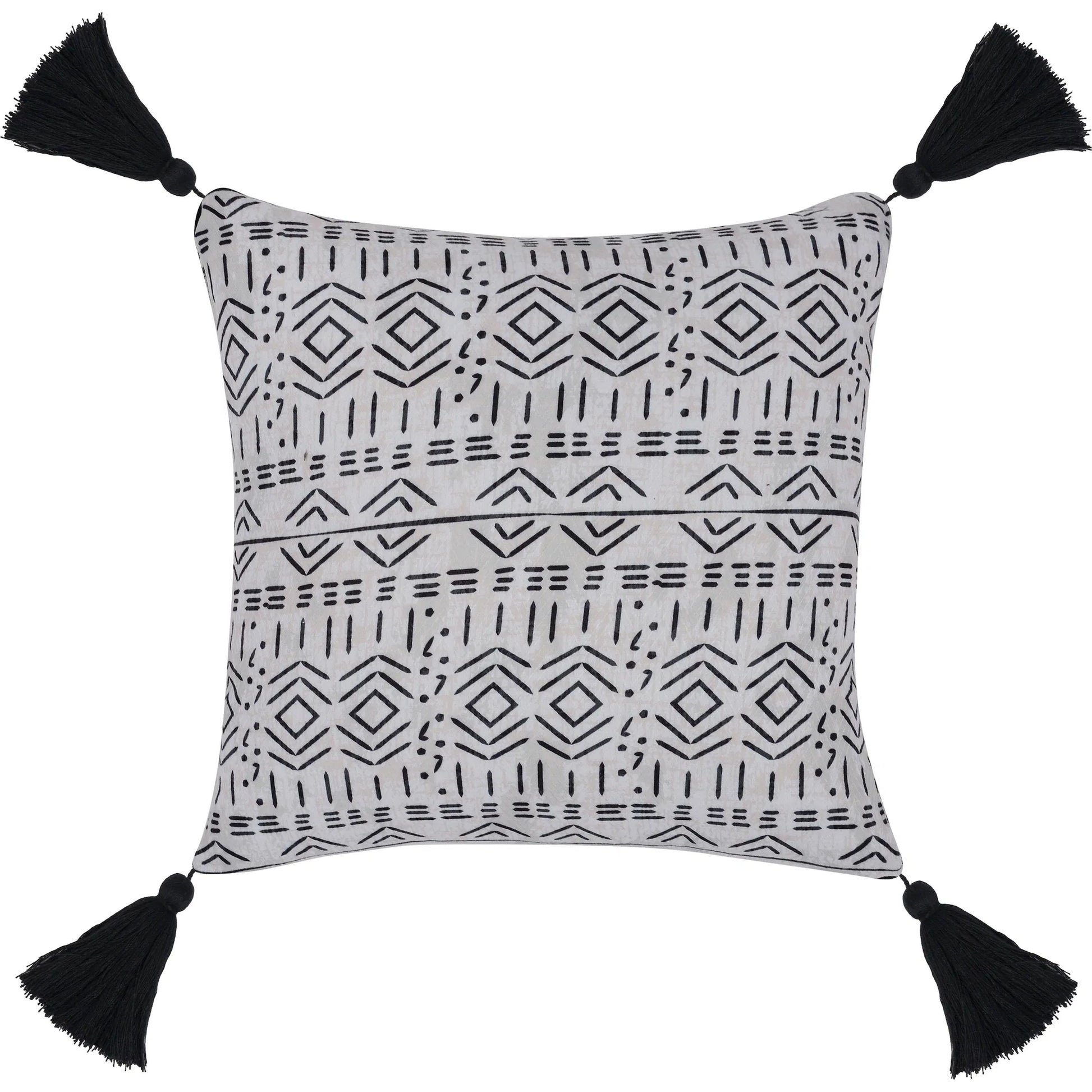 Zambia Performance Fabric Throw Pillow by Villa by Classic Home in natural. Made from 100% polyester in a unique style.