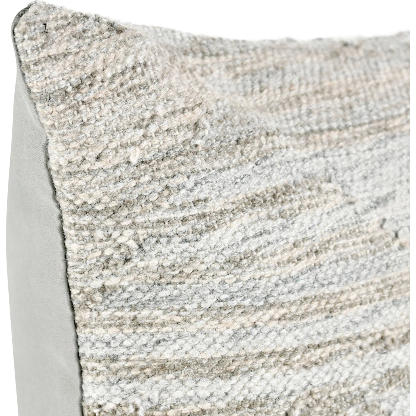005 SI-2537977 | Closeup | Nixie Outdoor Throw Pillow by Villa by Classic Home in gray. Made from 100% polyester in a unique style.