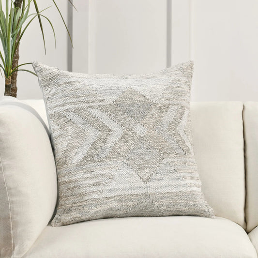 Nixie Outdoor Throw Pillow by Villa by Classic Home in gray. Made from 100% polyester in a unique style.