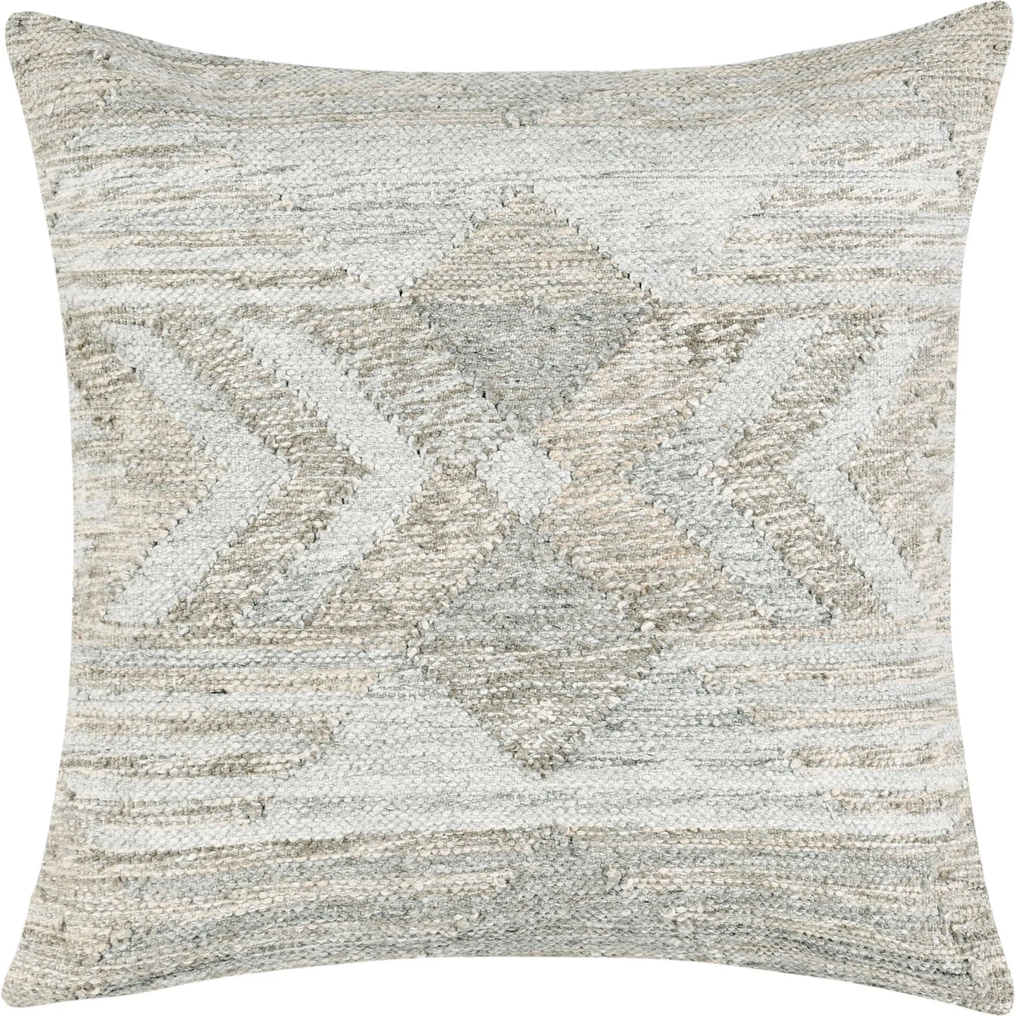 001 SI-2537977 | Primary Silo | Nixie Outdoor Throw Pillow by Villa by Classic Home in gray. Made from 100% polyester in a unique style.