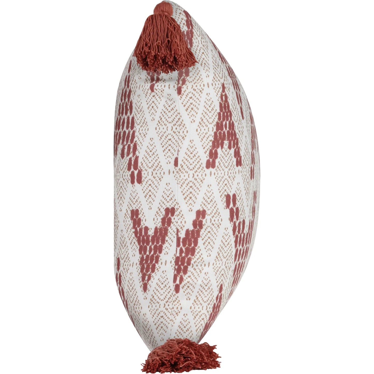 003 SI-2537978 | Additional Silo | Sanibel Fabric Throw Pillow by Villa by Classic Home in red. Made from 100% polyester in a unique style.