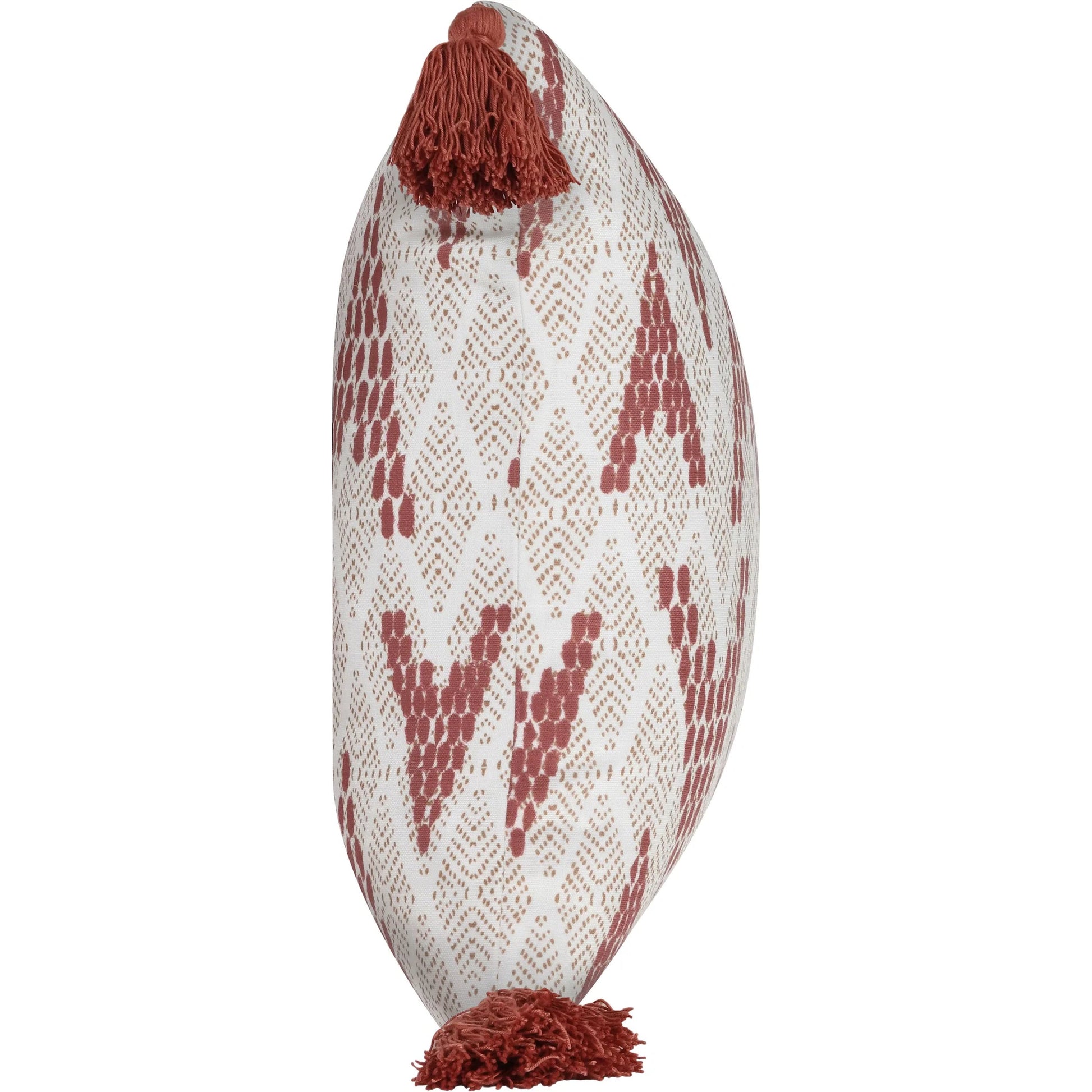 Sanibel Fabric Throw Pillow by Villa by Classic Home in red. Made from 100% polyester in a unique style.