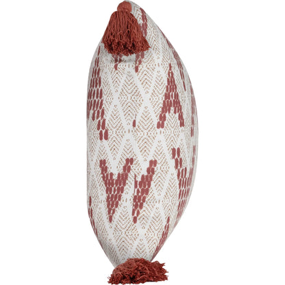 Sanibel Fabric Throw Pillow by Villa by Classic Home in red. Made from 100% polyester in a unique style.