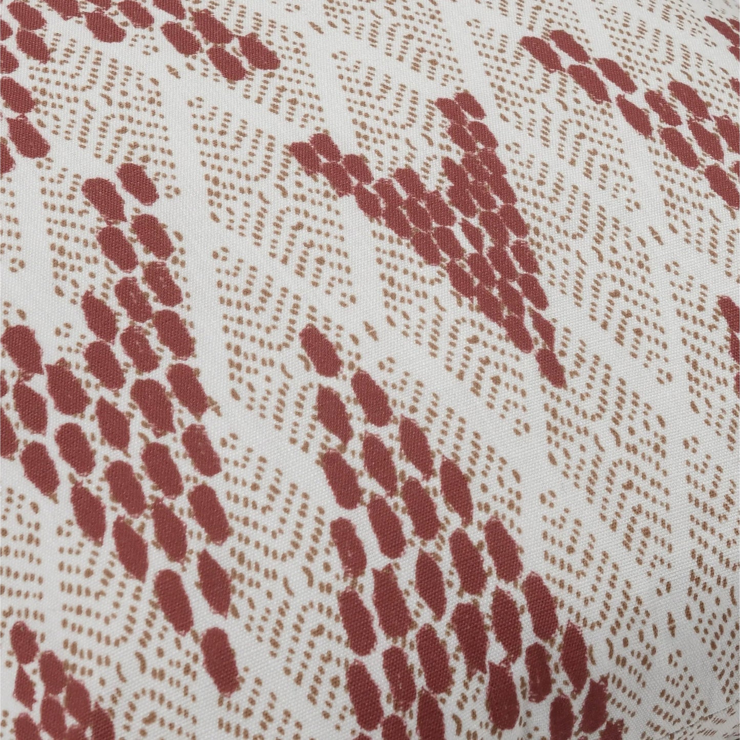 004 SI-2537978 | Closeup | Sanibel Fabric Throw Pillow by Villa by Classic Home in red. Made from 100% polyester in a unique style.