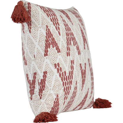 Sanibel Fabric Throw Pillow by Villa by Classic Home in red. Made from 100% polyester in a unique style.