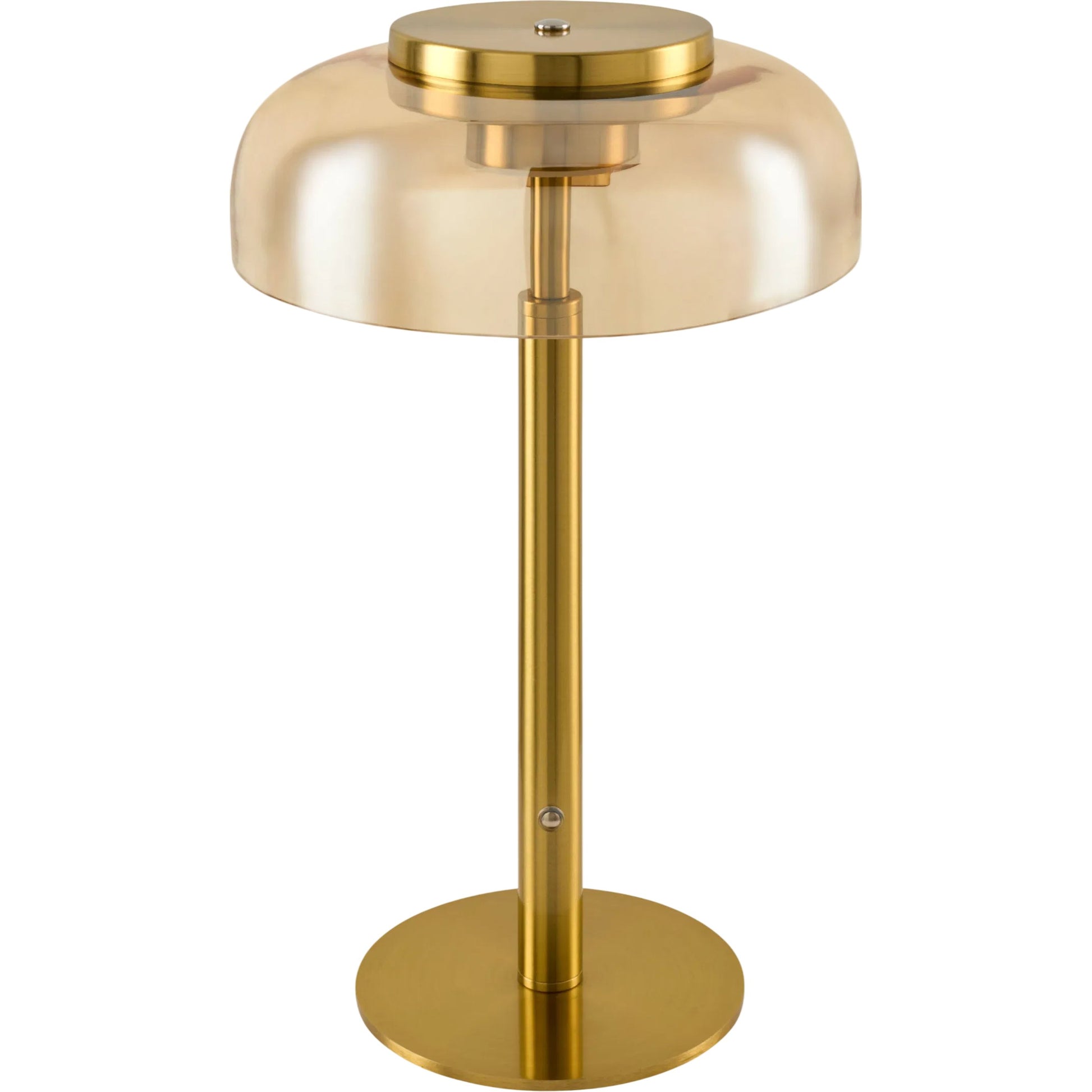 Velora Accent Table Lamp by Surya in metallic brass, champagne and plated. Made from iron, glass in a unique style.