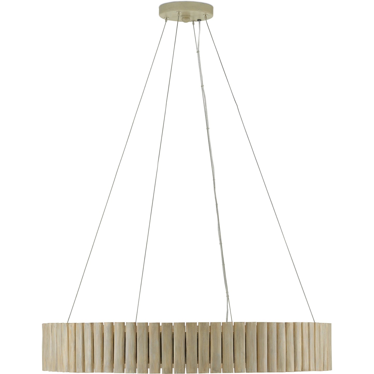 003 SR-823792 | Additional Silo | Tetterby Chandelier by Currey and Company in light taupe, smokewood. Made from wrought iron, bamboo in a coastal style.