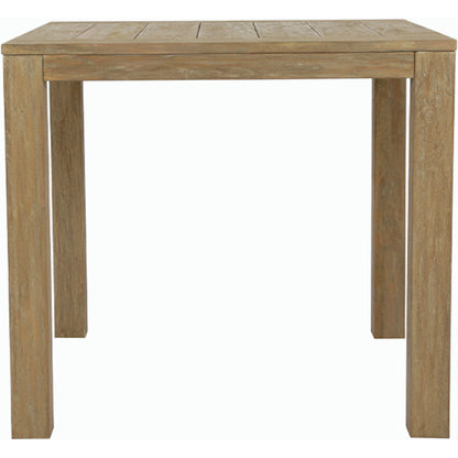 Coastal Outdoor Teak End Table by Sunset West in teak. Made from teak in a modern style.