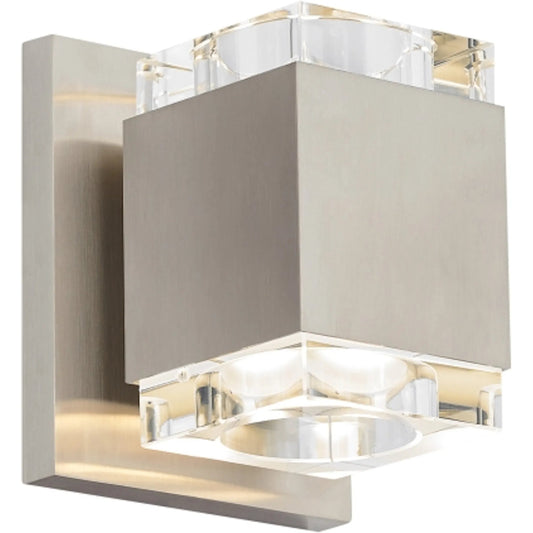 Voto Wall Square Sconce by Visual Comfort & Co. in white. Made from aluminum in a unique style.