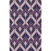 Dark Purple, Lilac, Tan, Purple / 2' x 3'