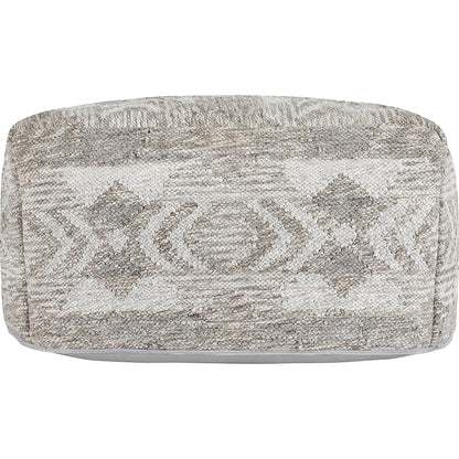 Caravan Indoor/Outdoor Square Pouf by Villa by Classic Home in gray. Made from 100% polyester in a cottage & farmhouse style.