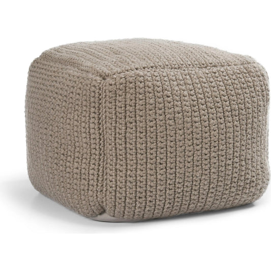 Prism Wide Handwoven Square Pouf by Villa by Classic Home. Made from 100% polyester in a unique style.