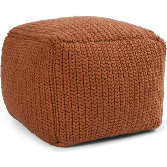 Prism Wide Handwoven Square Pouf by Villa by Classic Home. Made from 100% polyester in a unique style.