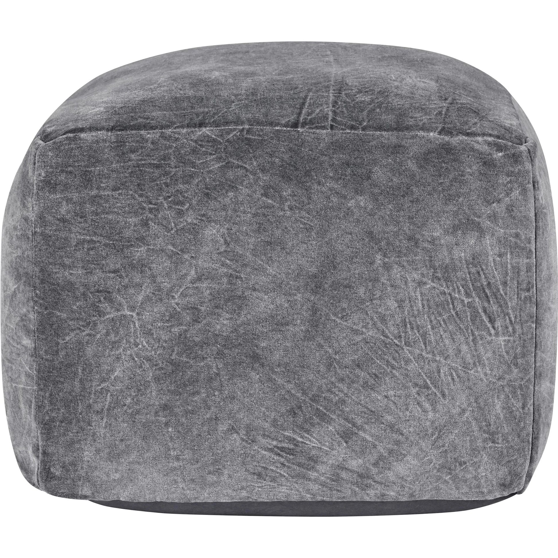 Heirloom Velvet Floor Cushion Pouf by Villa by Classic Home. Made from 100% cotton dyed to match base in a unique style.