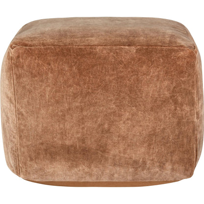 Heirloom Velvet Floor Cushion Pouf by Villa by Classic Home. Made from 100% cotton dyed to match base in a unique style.