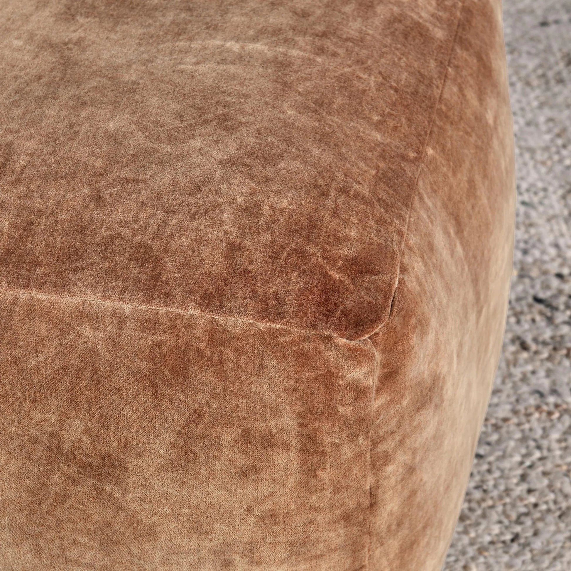 Heirloom Velvet Floor Cushion Pouf by Villa by Classic Home. Made from 100% cotton dyed to match base in a unique style.